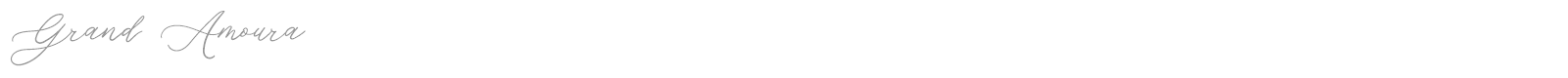 Grand Amoura font preview